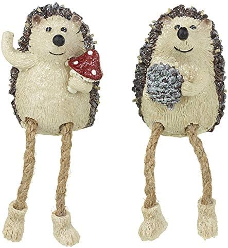 Heaven Sends Set of Two Hedgehog Christmas Shelf Ornaments