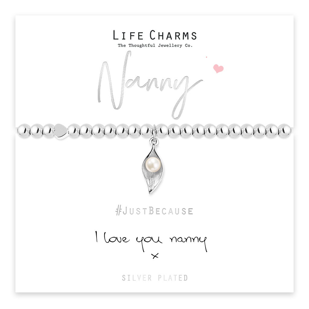 Life Charms I Love You Nanny Gift Boxed Bracelet