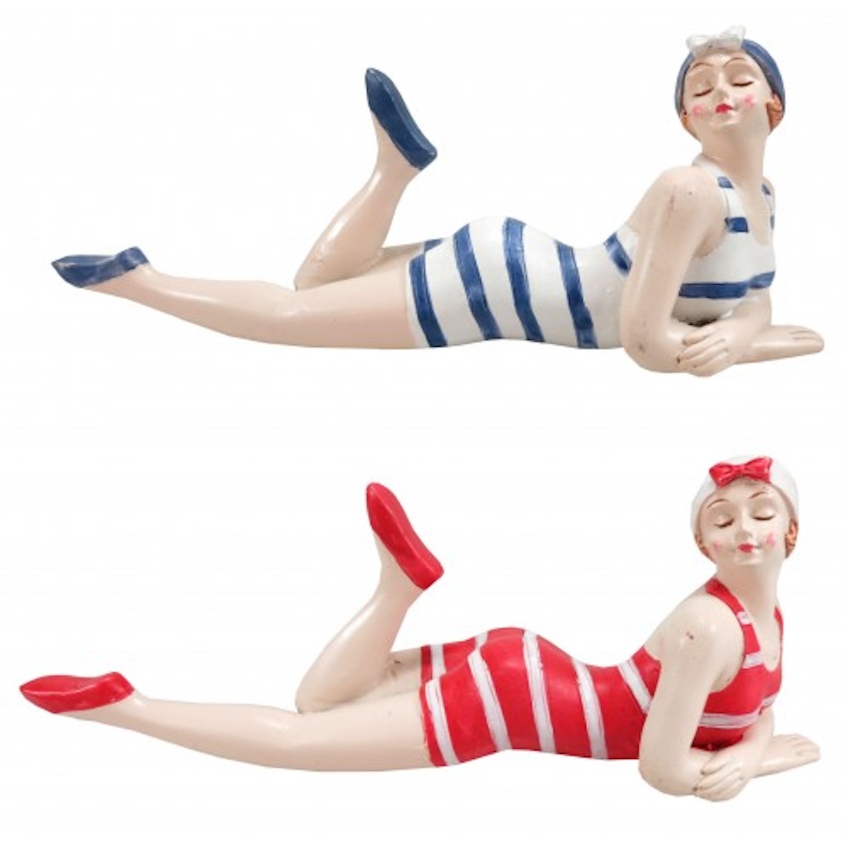 Quay Traders Set of Bathing Beach Ladies Nautical Ornaments