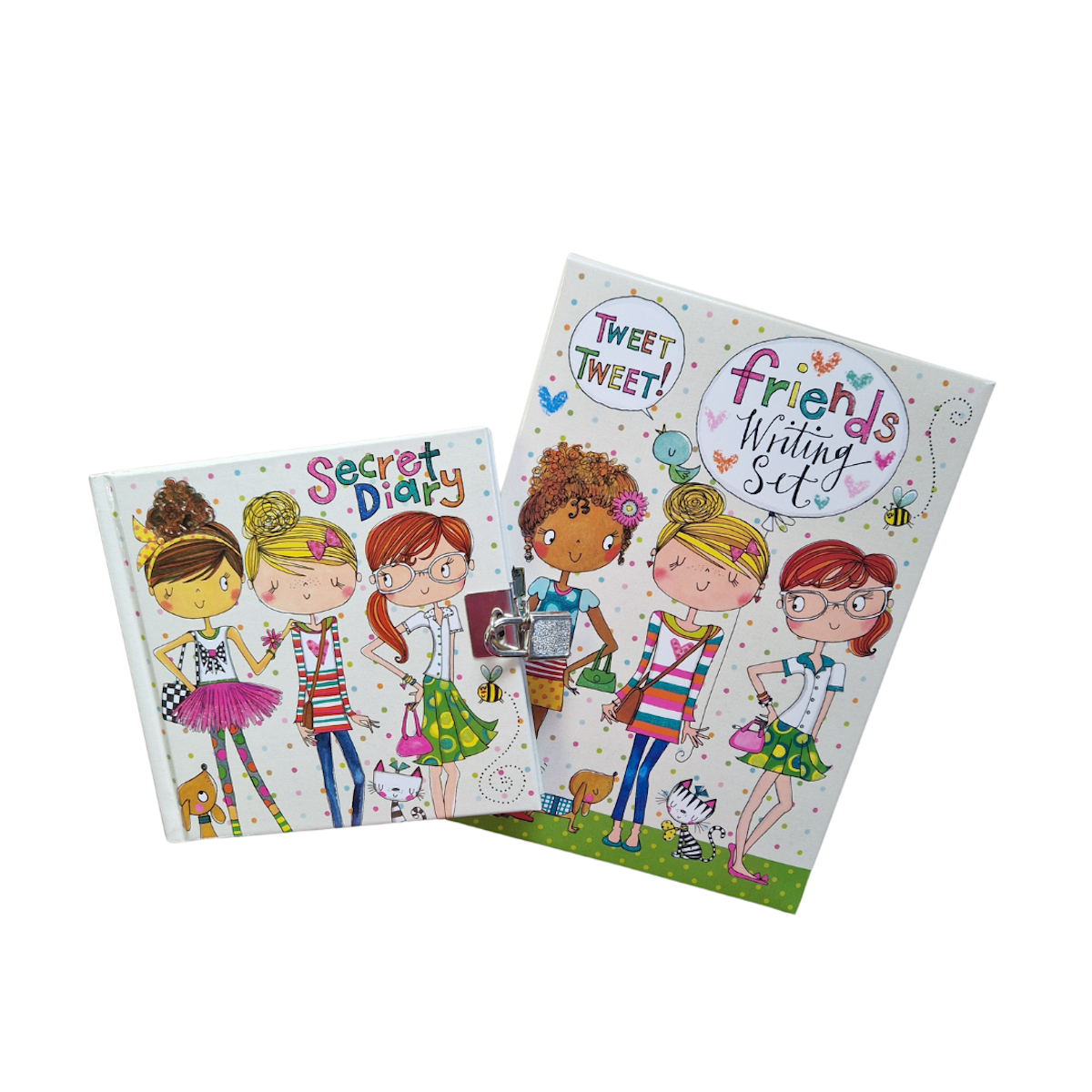 Rachel Ellen Friends Design Writing Set & Secret Diary Gift Set