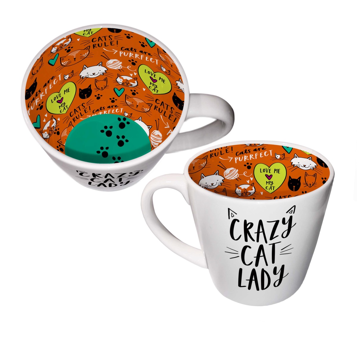 WPL Gifts Crazy Cat Lady Ceramic Gift Mug