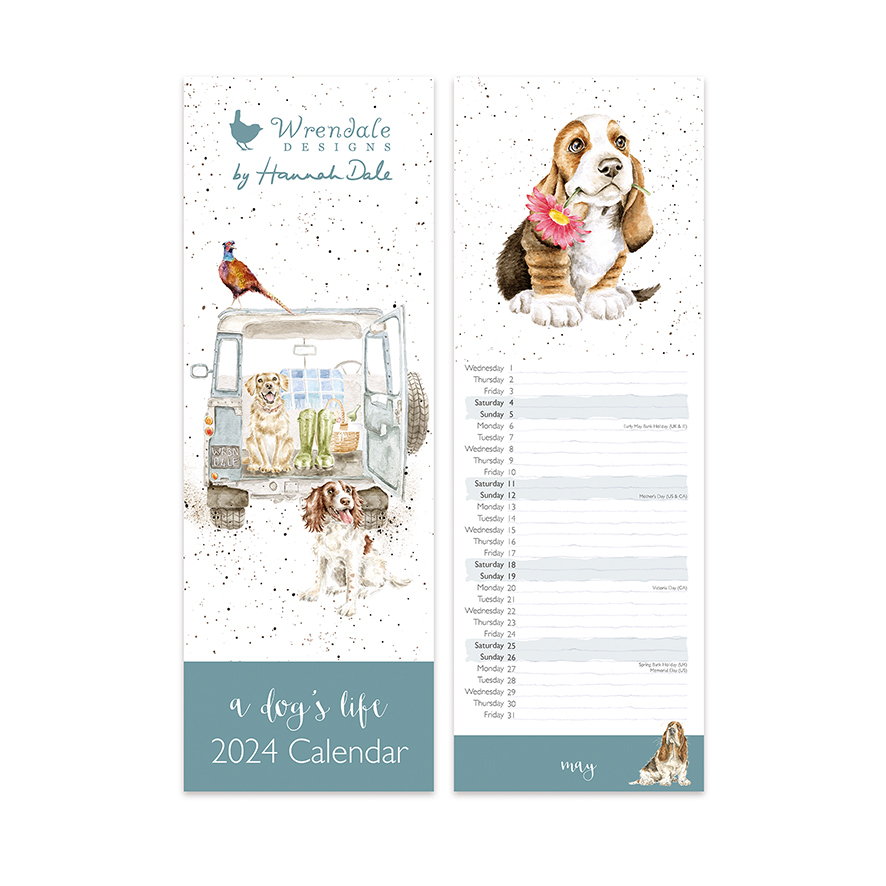 Wrendale Designs A Dog's Life 2024 Calendar Handpicked