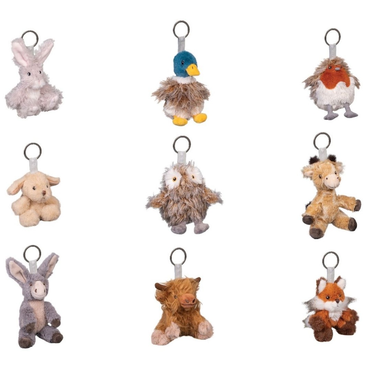 Wrendale Designs Plush Animal Character Keyring - Choice of Animal