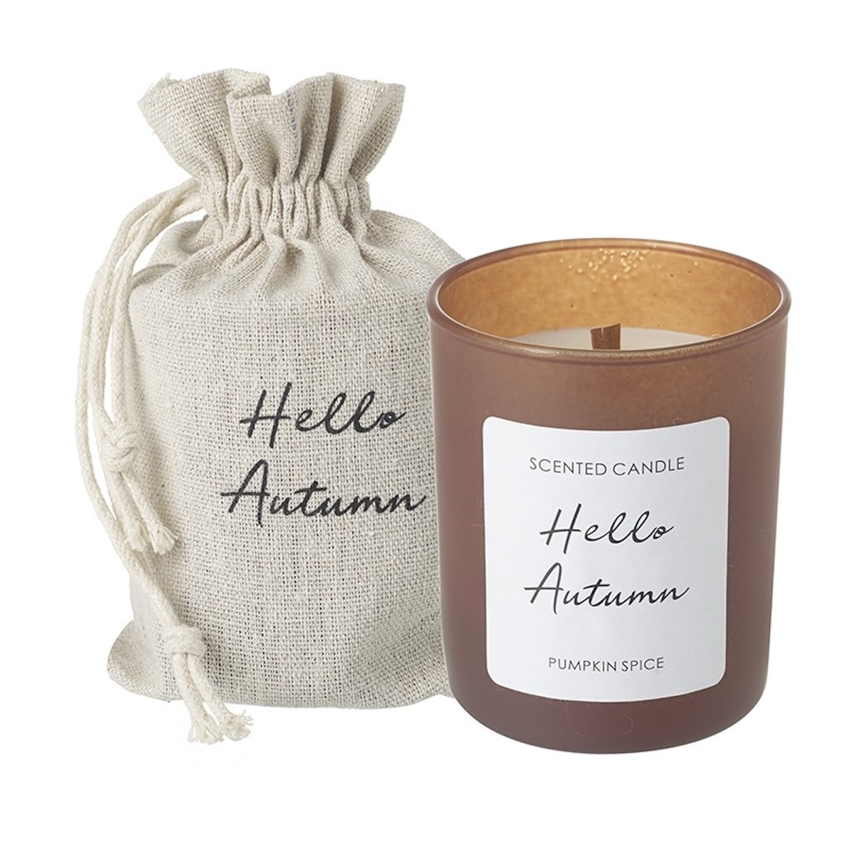 Heaven Sends Hello Autumn Pumpkin Spice Scented Candle