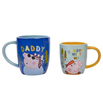 Peppa Pig Daddy and Me Gift Mug Set